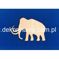 Mamut   10,5x6,5cm   ( nr  VII ) ,    kolekcja dinozaury  , pokój dziecka , panel ścienny sklejka
